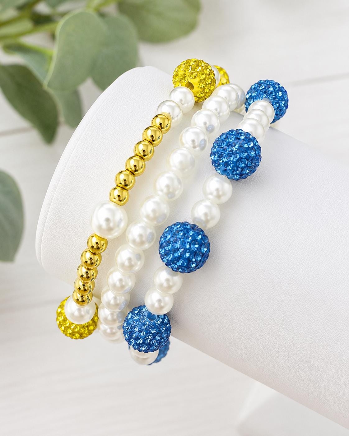 Rhinestone Pearl Bracelets