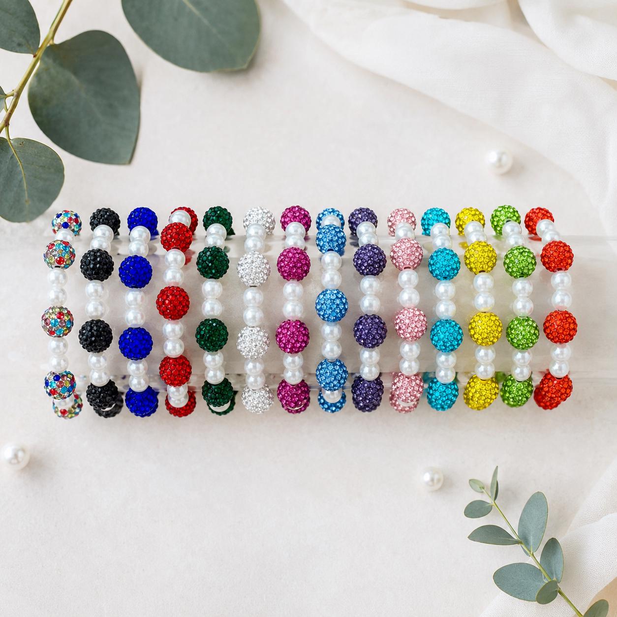 Rhinestone Pearl Bracelets