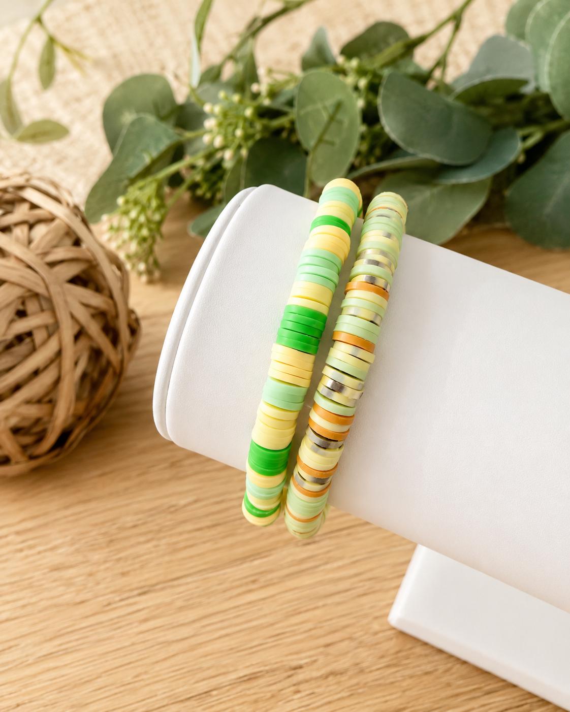 Safari Heishi Bracelet Set