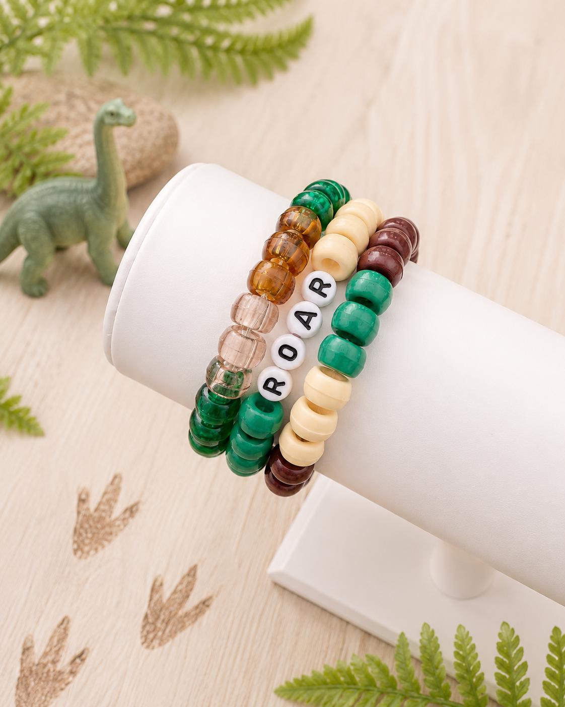 Stackable Beaded Bracelets - Roar