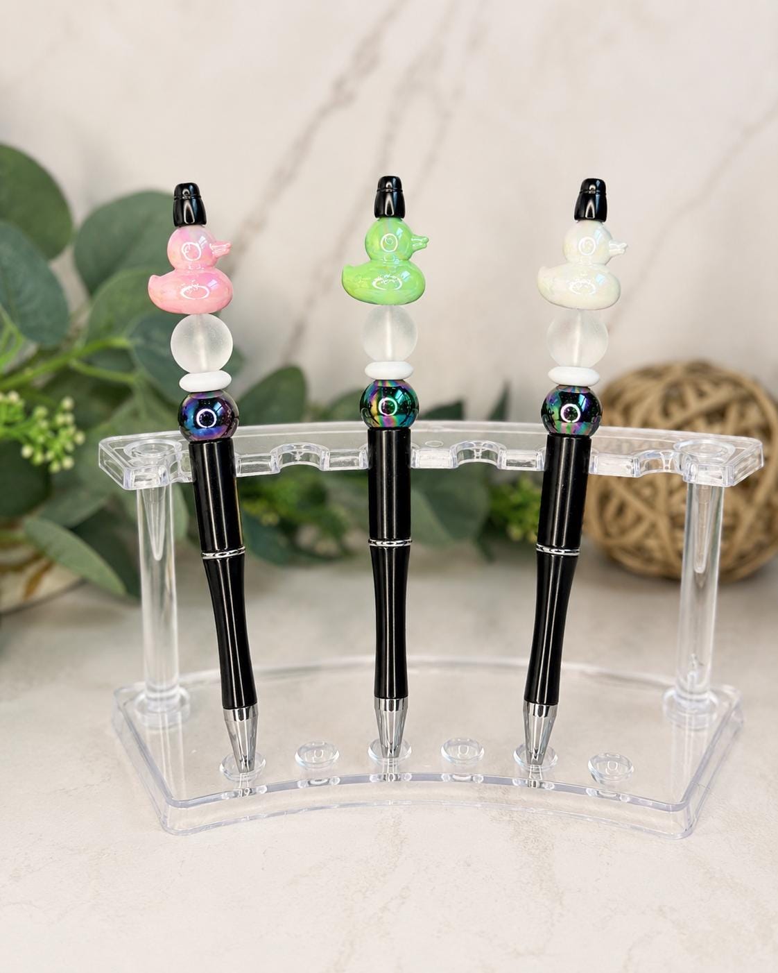 Iridescent Duck Bead Pens