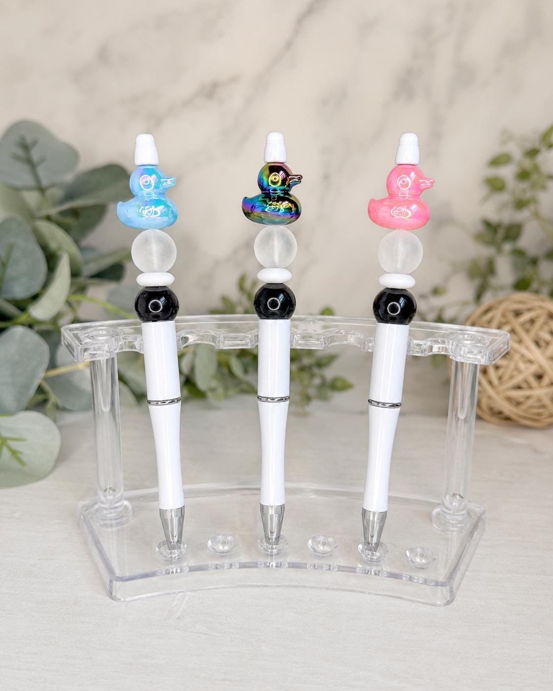 Iridescent Duck Bead Pens