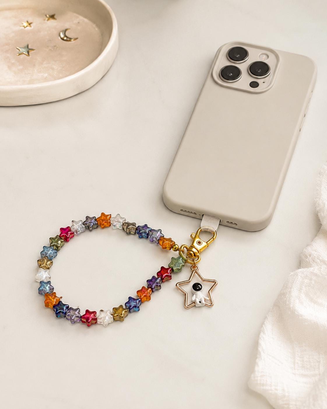 Spaceman Phone Charm Wristlet