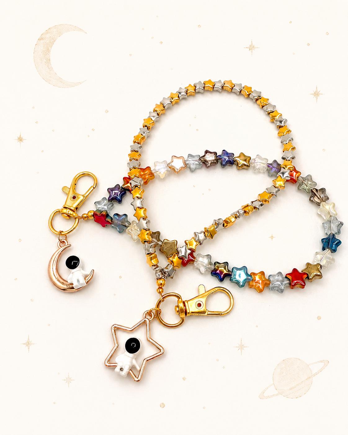 Spaceman Phone Charm Wristlet