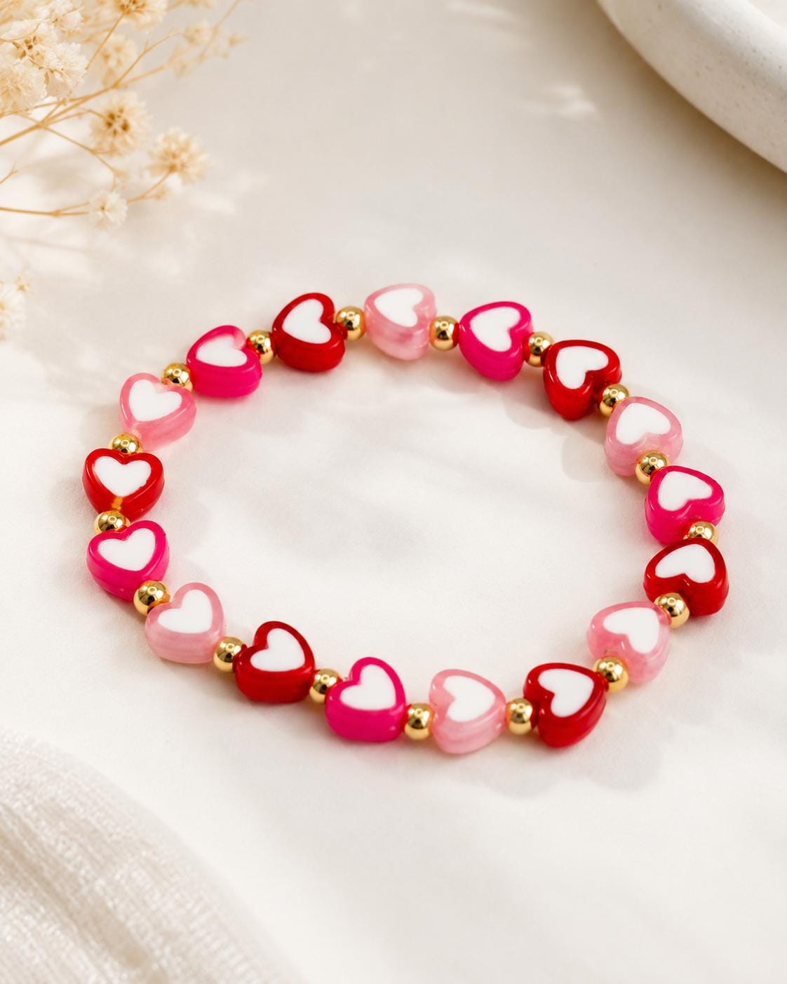 Sweet Heart Beaded Bracelets