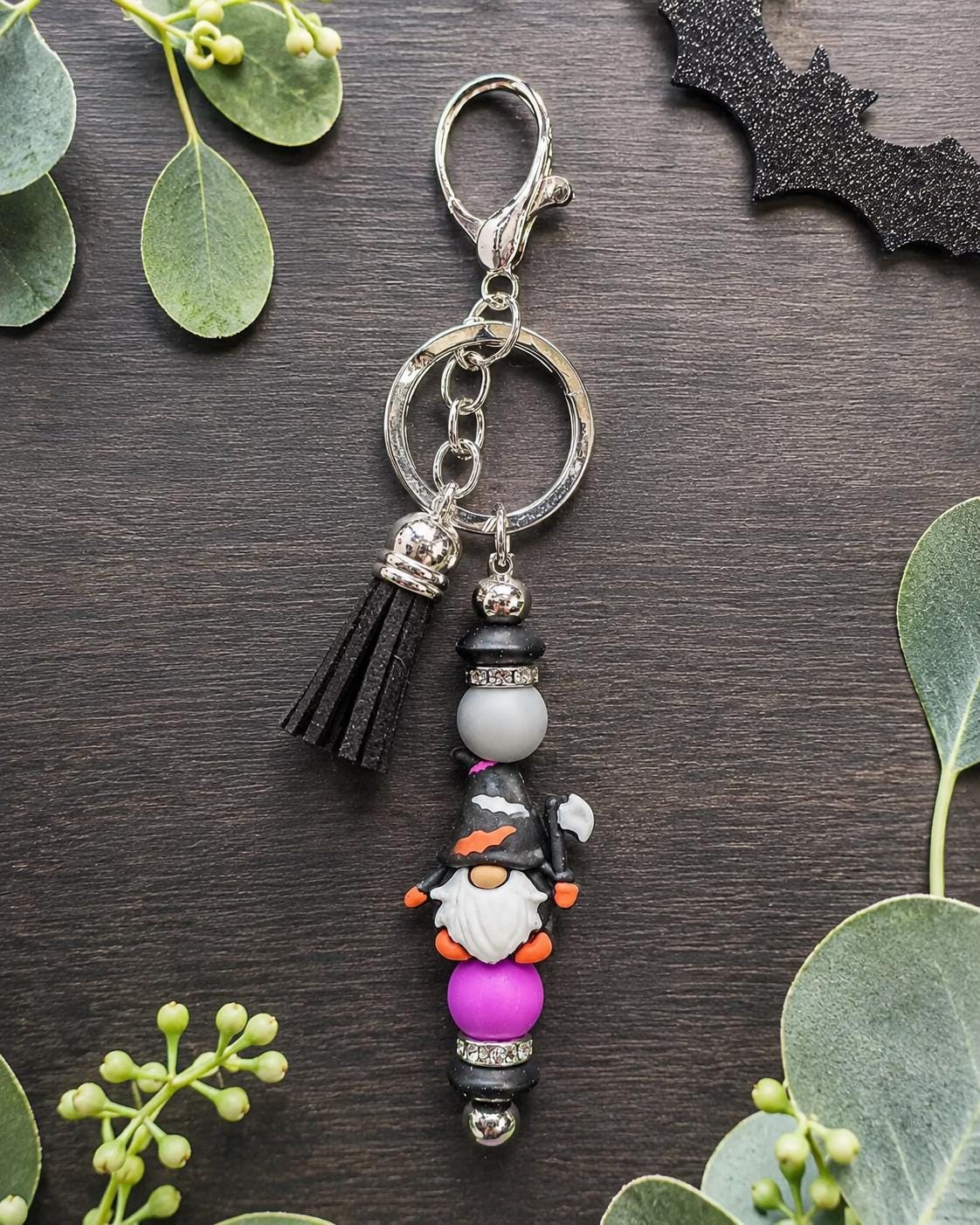 Halloween Gnome Keychain