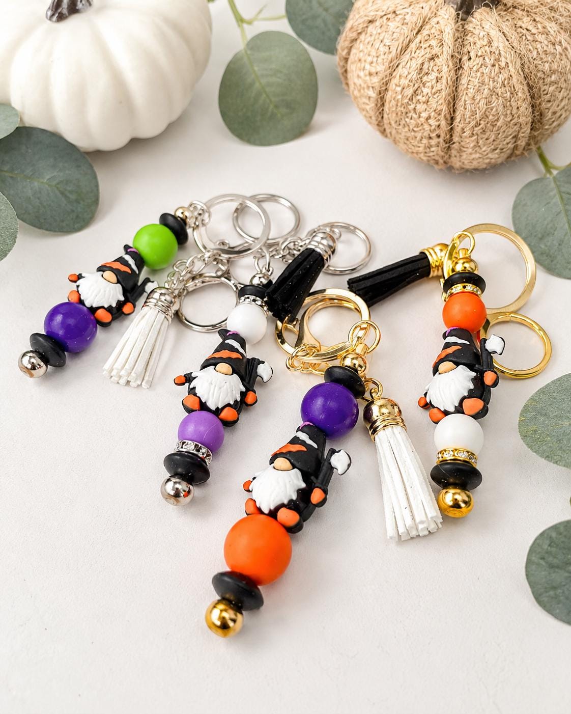 Halloween Gnome Keychain