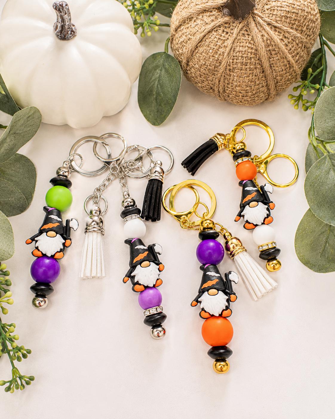 Halloween Gnome Keychain