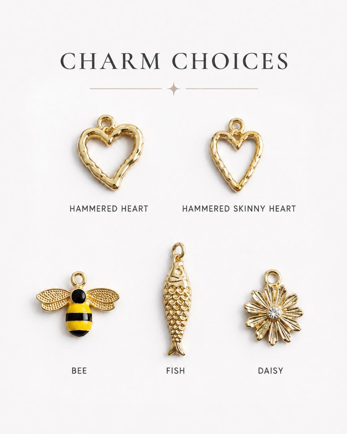 Personalized Natural Stone Bag Charm- Custom Initial & Charms