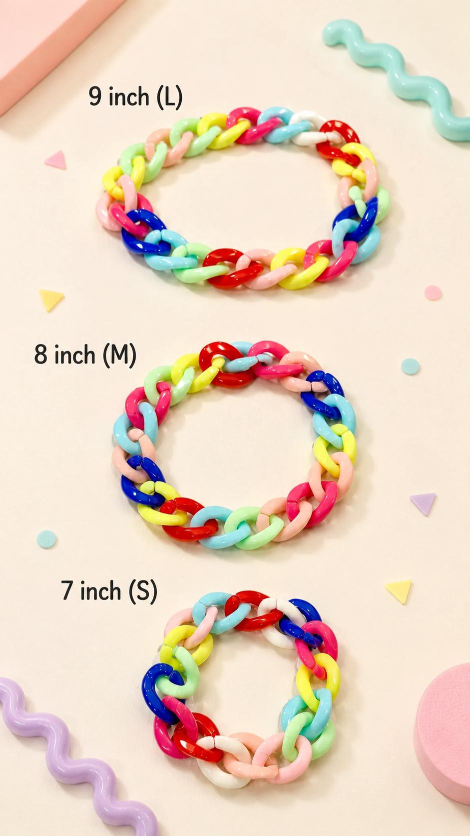 Chunky Acrylic Link Bracelet