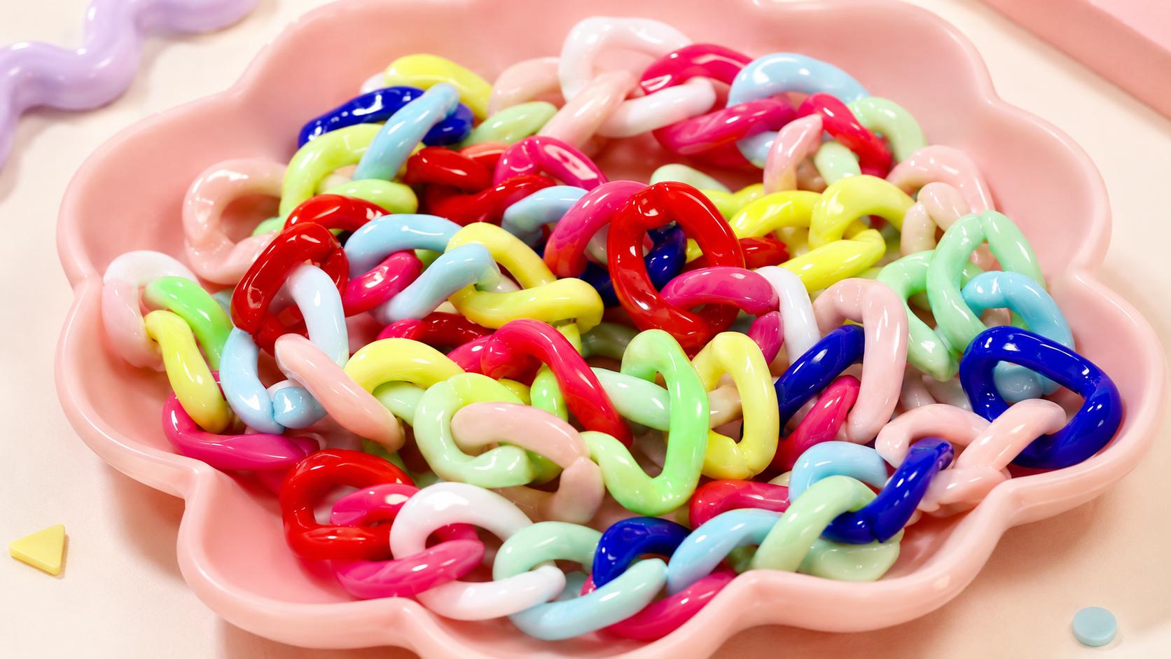 Chunky Acrylic Link Bracelet