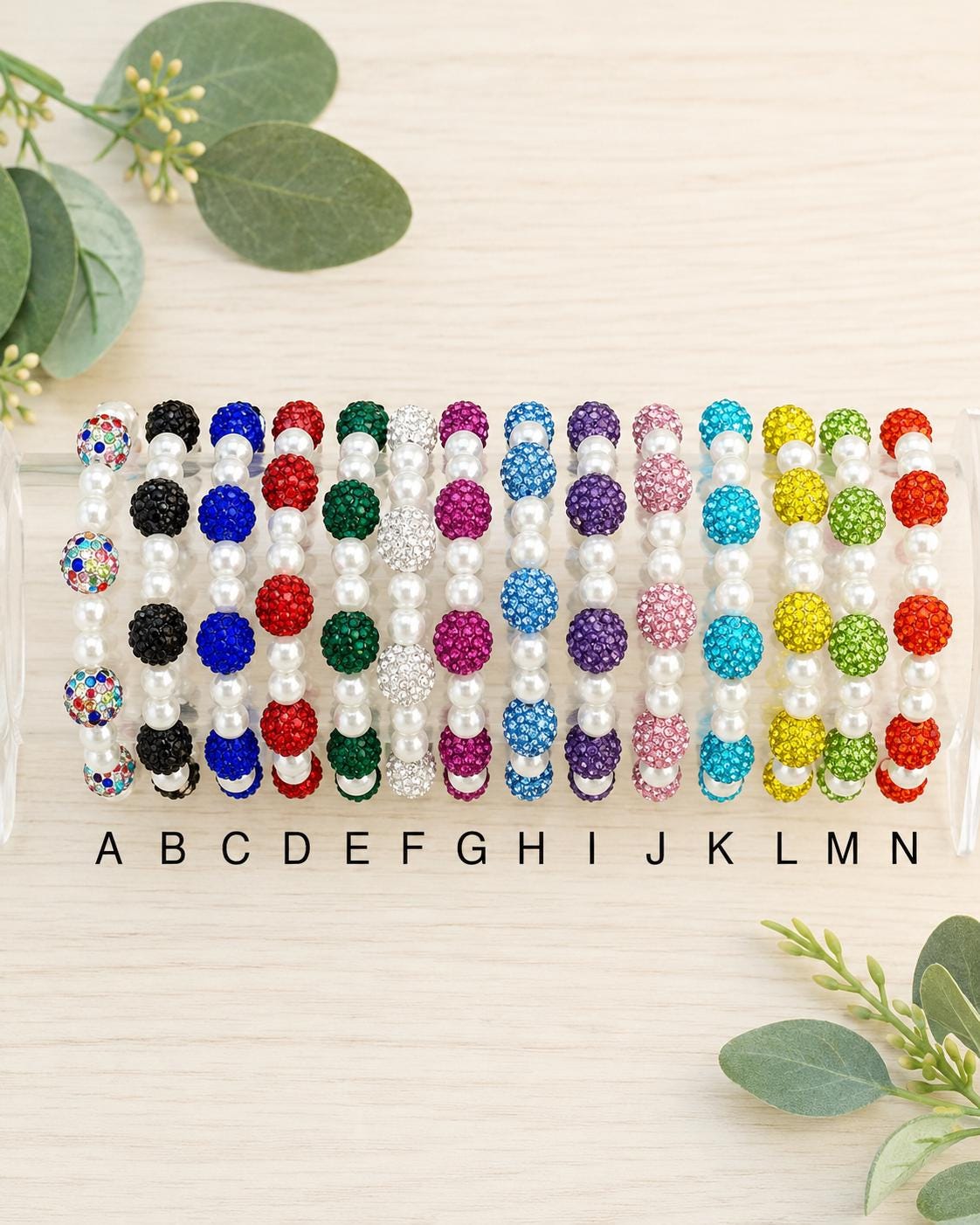 Rhinestone Pearl Bracelets