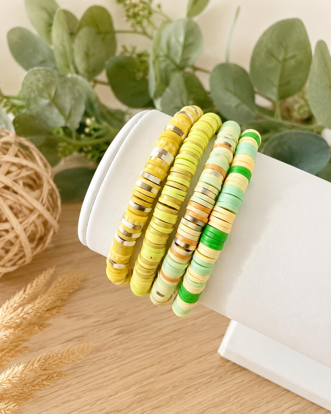 Safari Heishi Bracelet Set