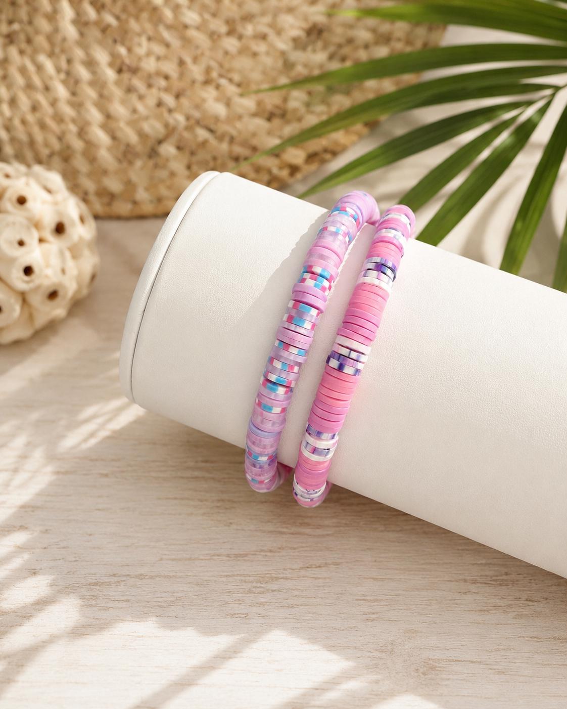 Sunshine Heishi Bead Bracelet Set