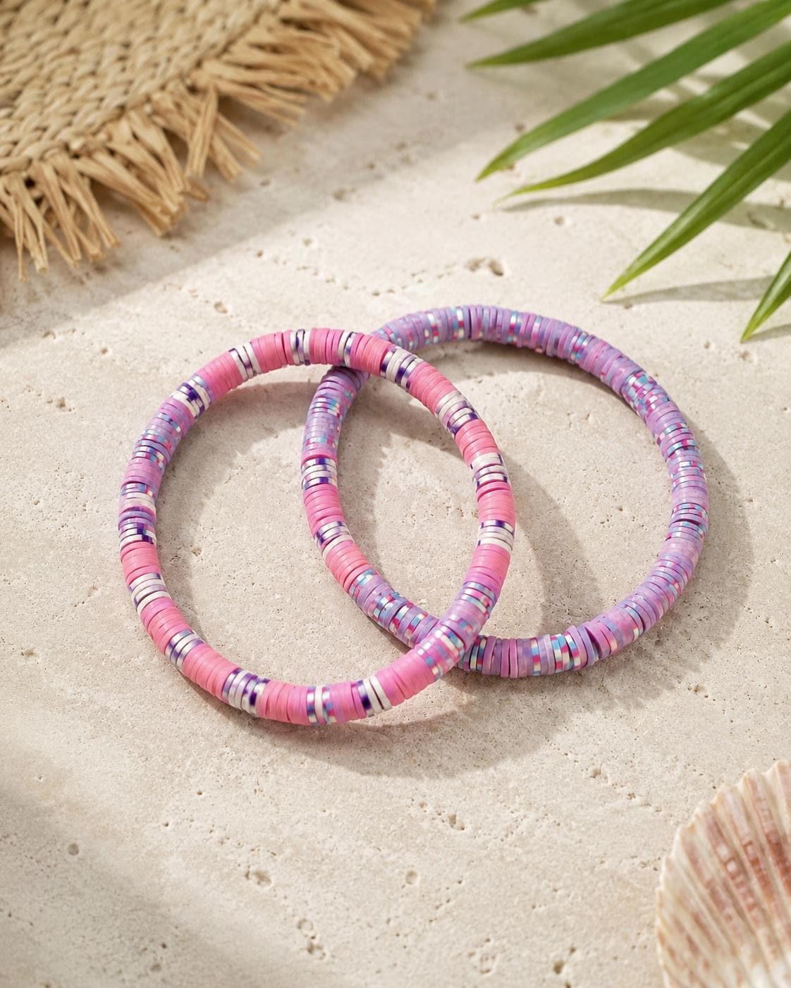 Sunshine Heishi Bead Bracelet Set
