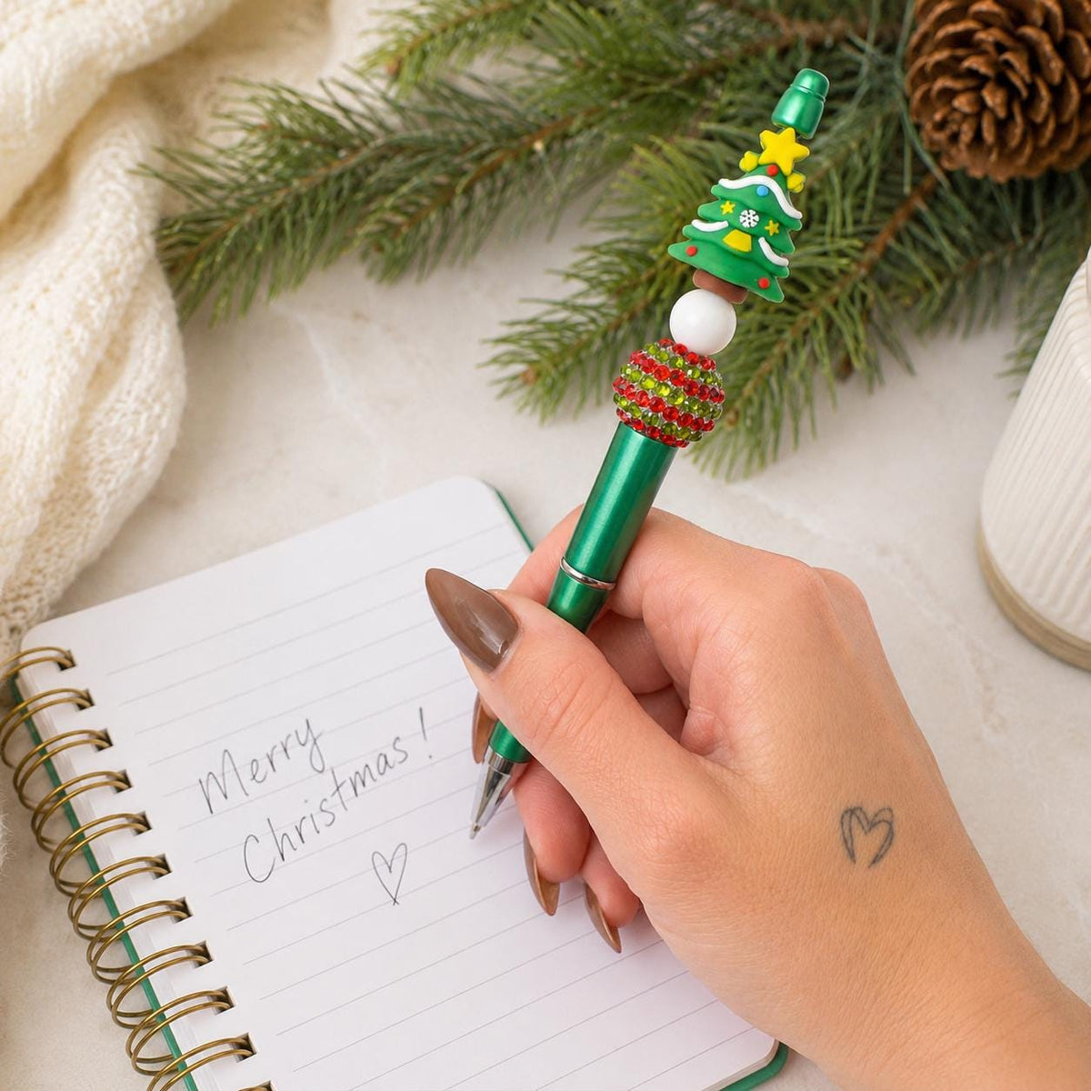 Christmas Beaded Pens: Festive Fun Characters!