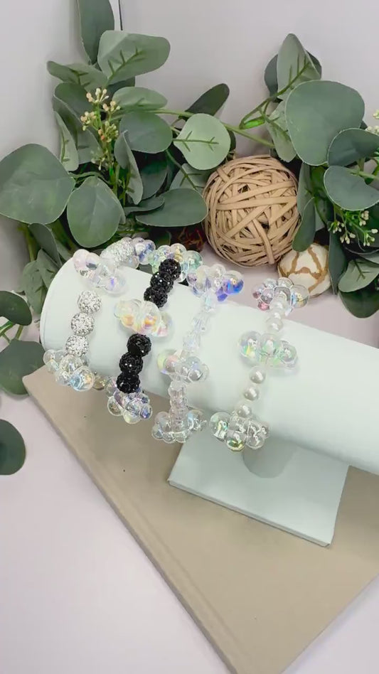 Cloud Vibes: Trendy Bracelets for Every Mood - Stretchy, No Clasp Design