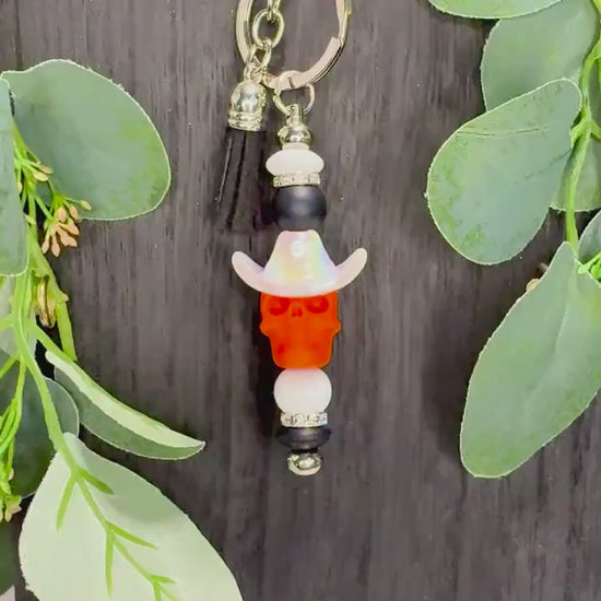 Skeleton Cowboy Keychain