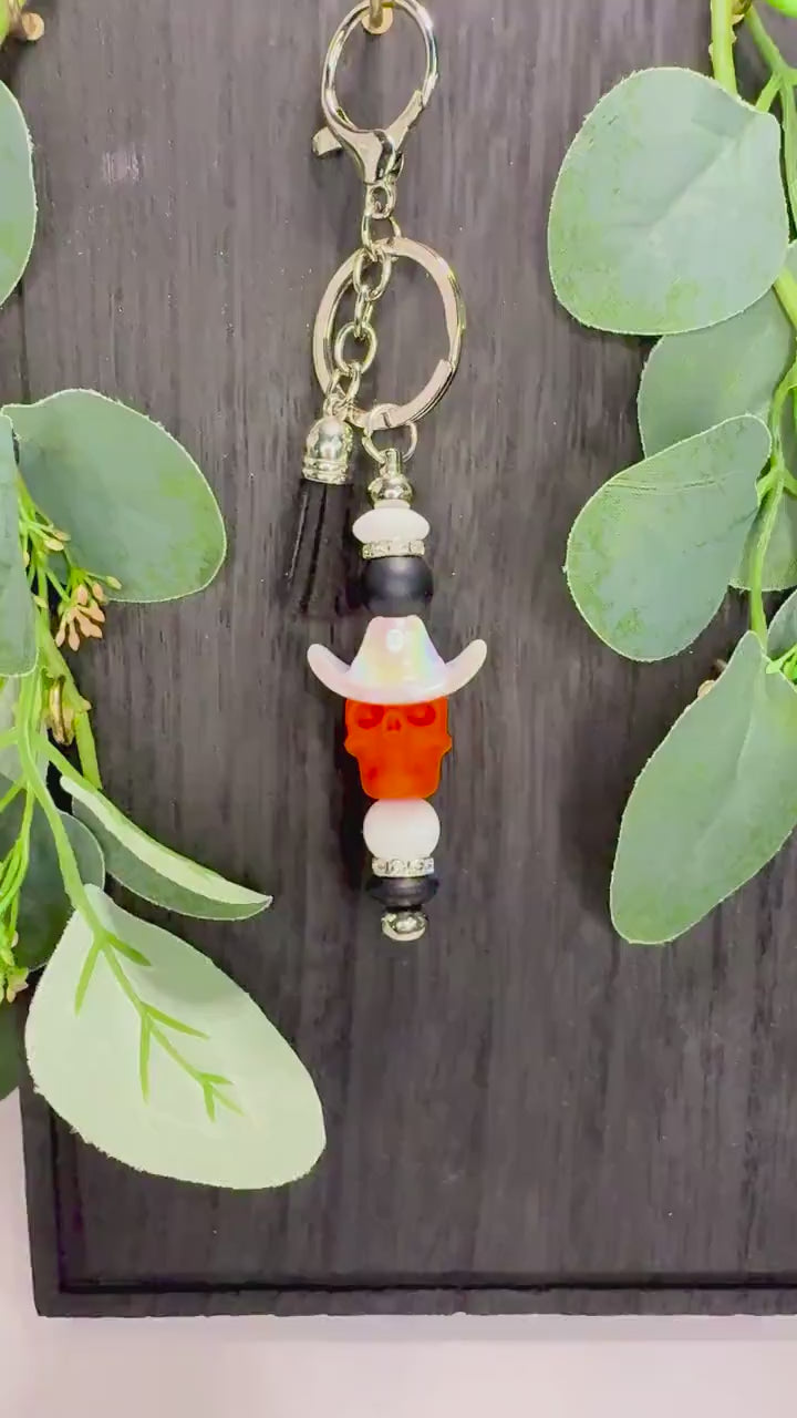 Skeleton Cowboy Keychain