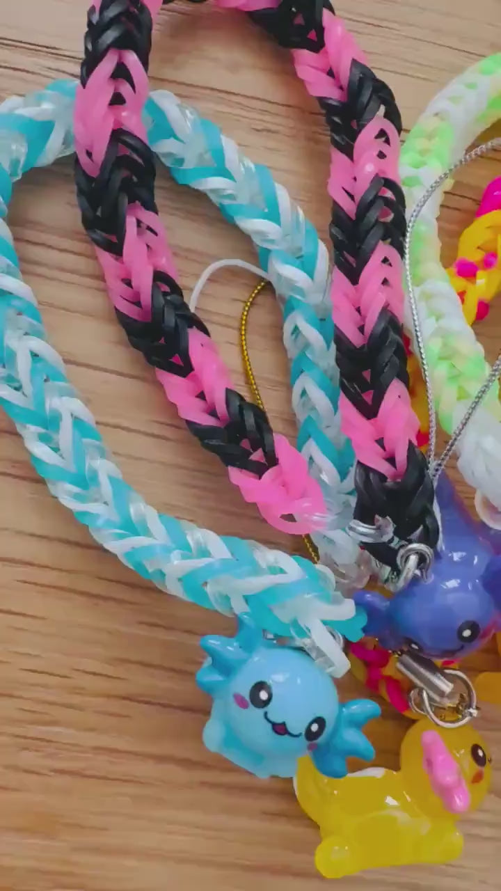 Aquatic Axolotl: Phone Charm & Water Bottle Buddy