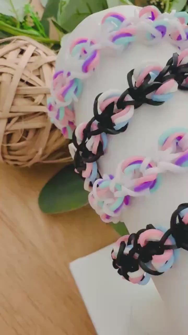 2-Pack- Colorful Pastel Rainbow Friendship Bracelets
