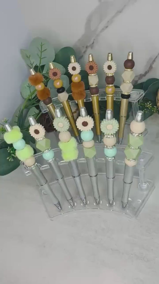 Flower Power: Quirky Pens with Beads and Bling