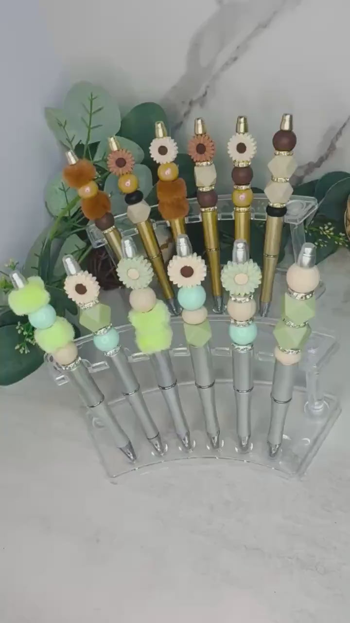 Flower Power: Quirky Pens with Beads and Bling