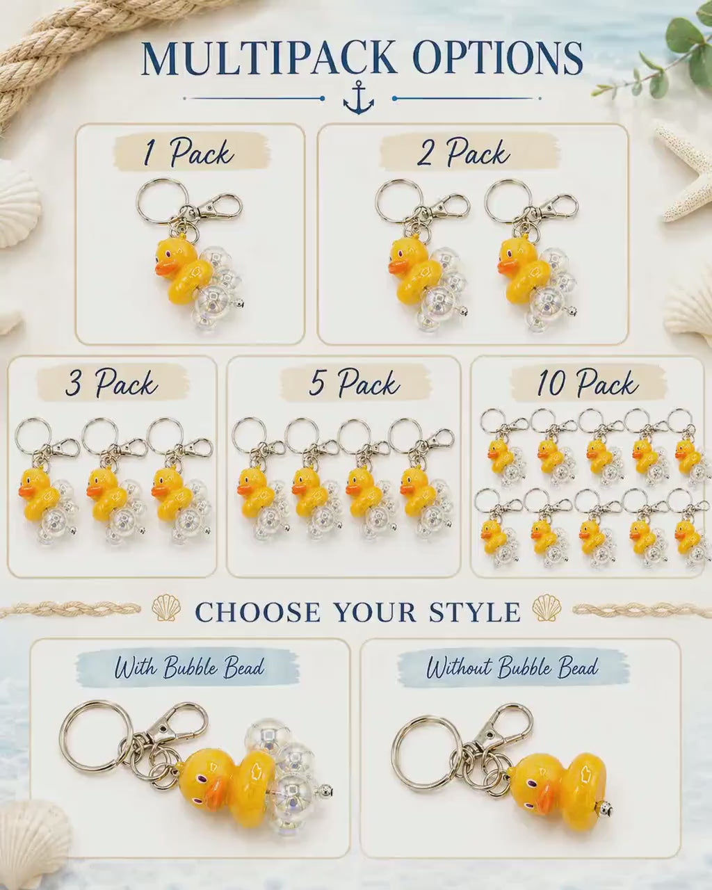 Cruising Duck Keychains
