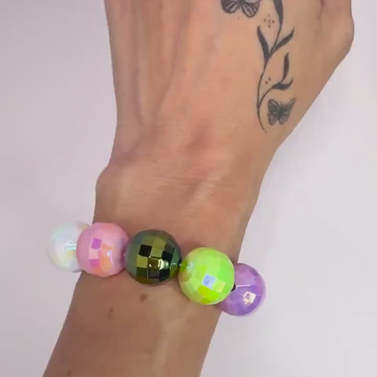 Dance Party Ready: Stretchy Disco Ball Bracelet