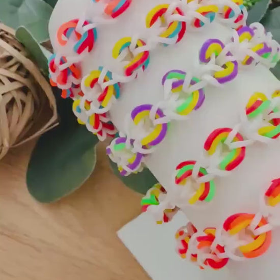 Rainbow Woven Friendship Bracelets