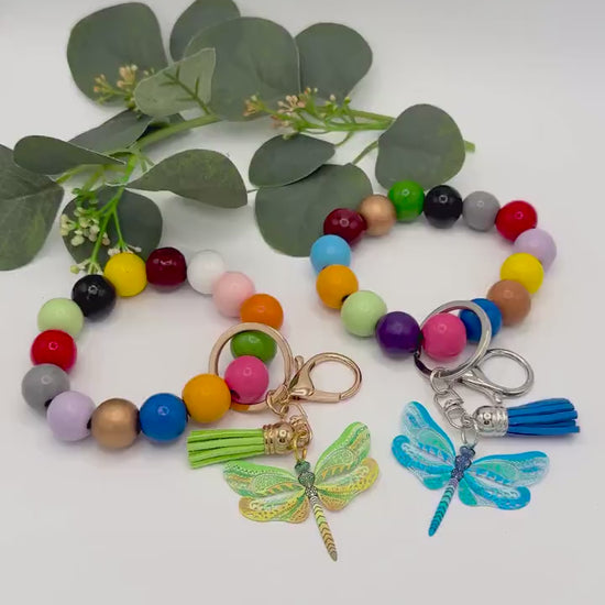 Dragonfly Stretchy Keychain Wristlets