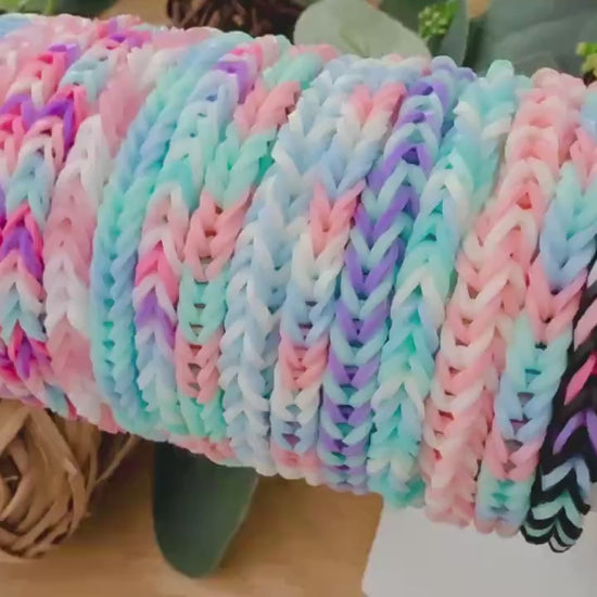 Pastel Fishtail Friendship Bracelet Grab Bag – Set of 5