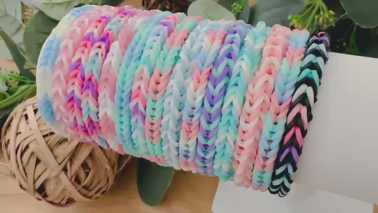 Pastel Fishtail Friendship Bracelet Grab Bag – Set of 5