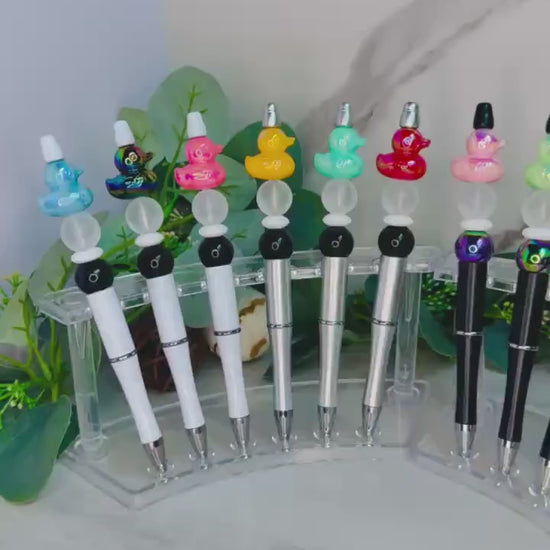 Iridescent Duck Bead Pens: Quack Up Your Writing!
