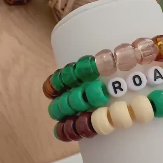 Stackable Beaded Bracelets - Roar