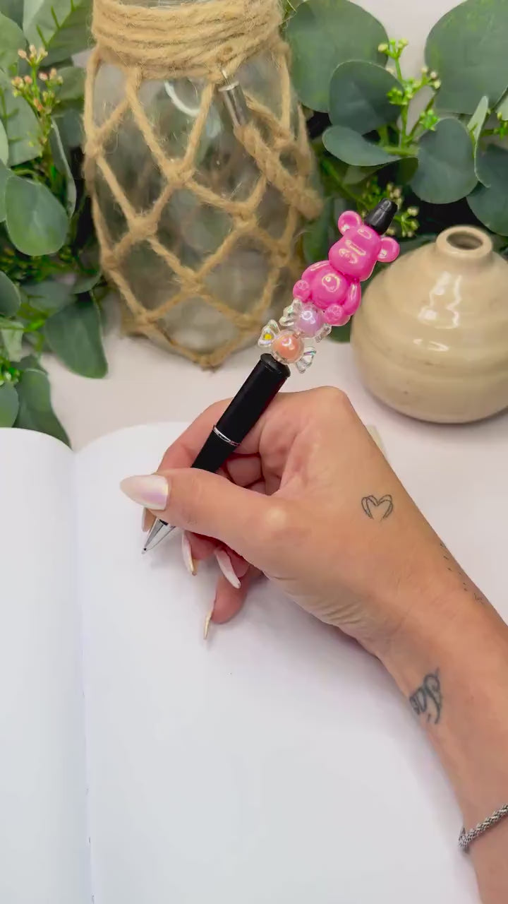 Sweet Scribbles: Candy & Gummy Bear Beaded Pens