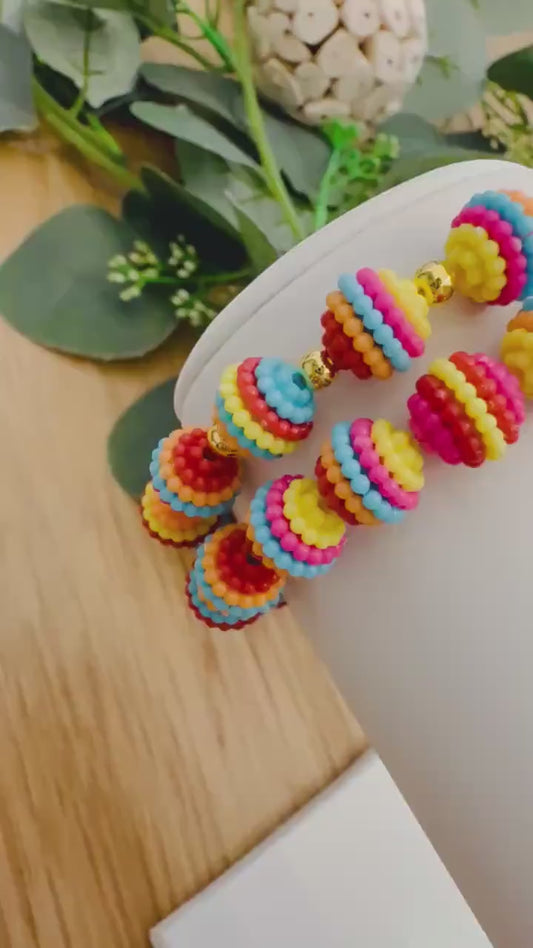 Rainbow Bayberry Bracelets - Mix and Match - Various Sizes - Stretchy, No Clasp Design